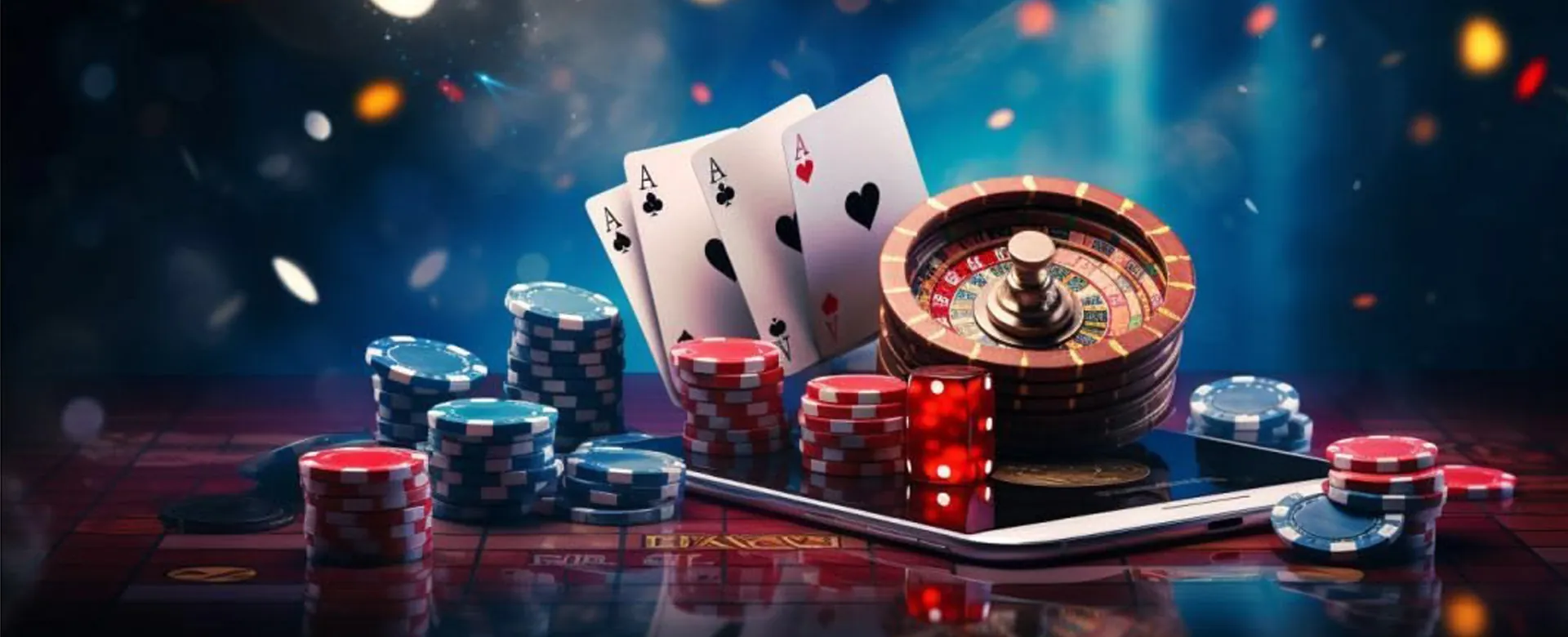 Dynamic casino environment with glowing lights, illustrating the thrill of VIP777 Bet and a secure alternative to 'tongits go chips hack'.